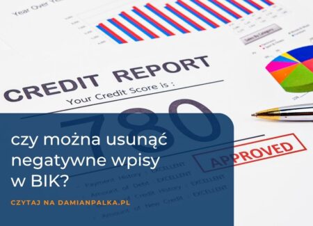 czy można usunąć negatywne wpisy w BIK