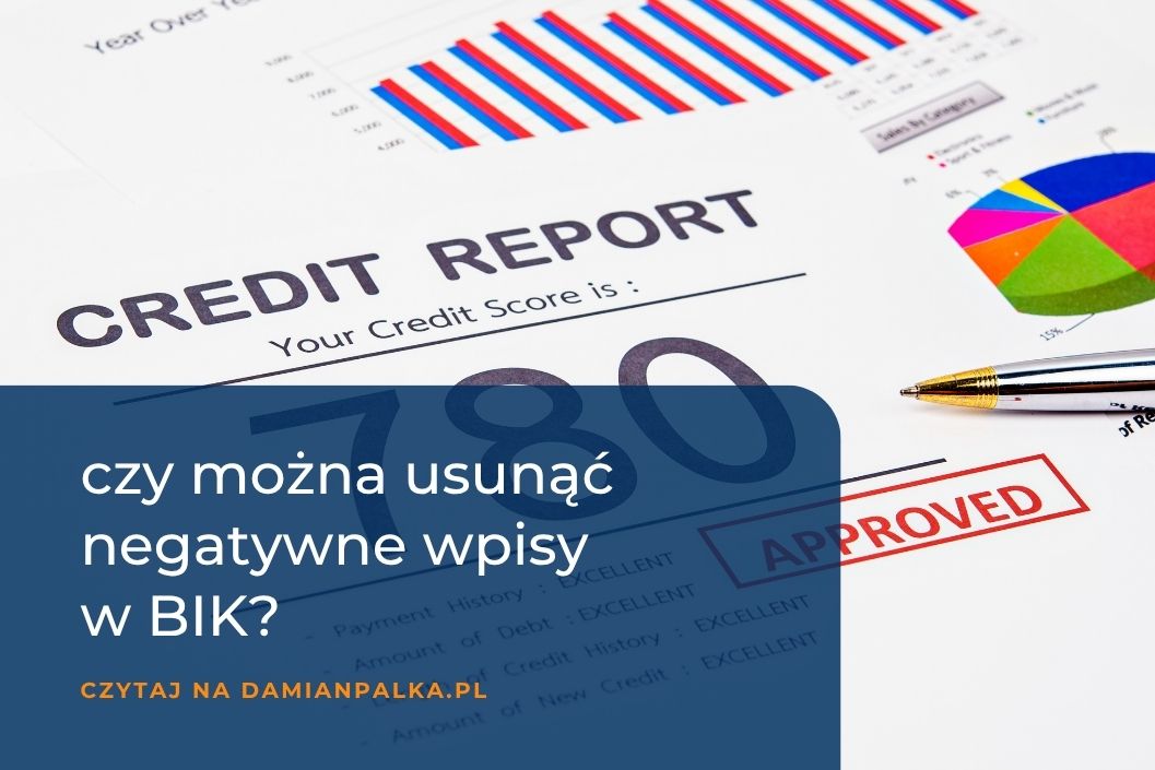 czy można usunąć negatywne wpisy w BIK